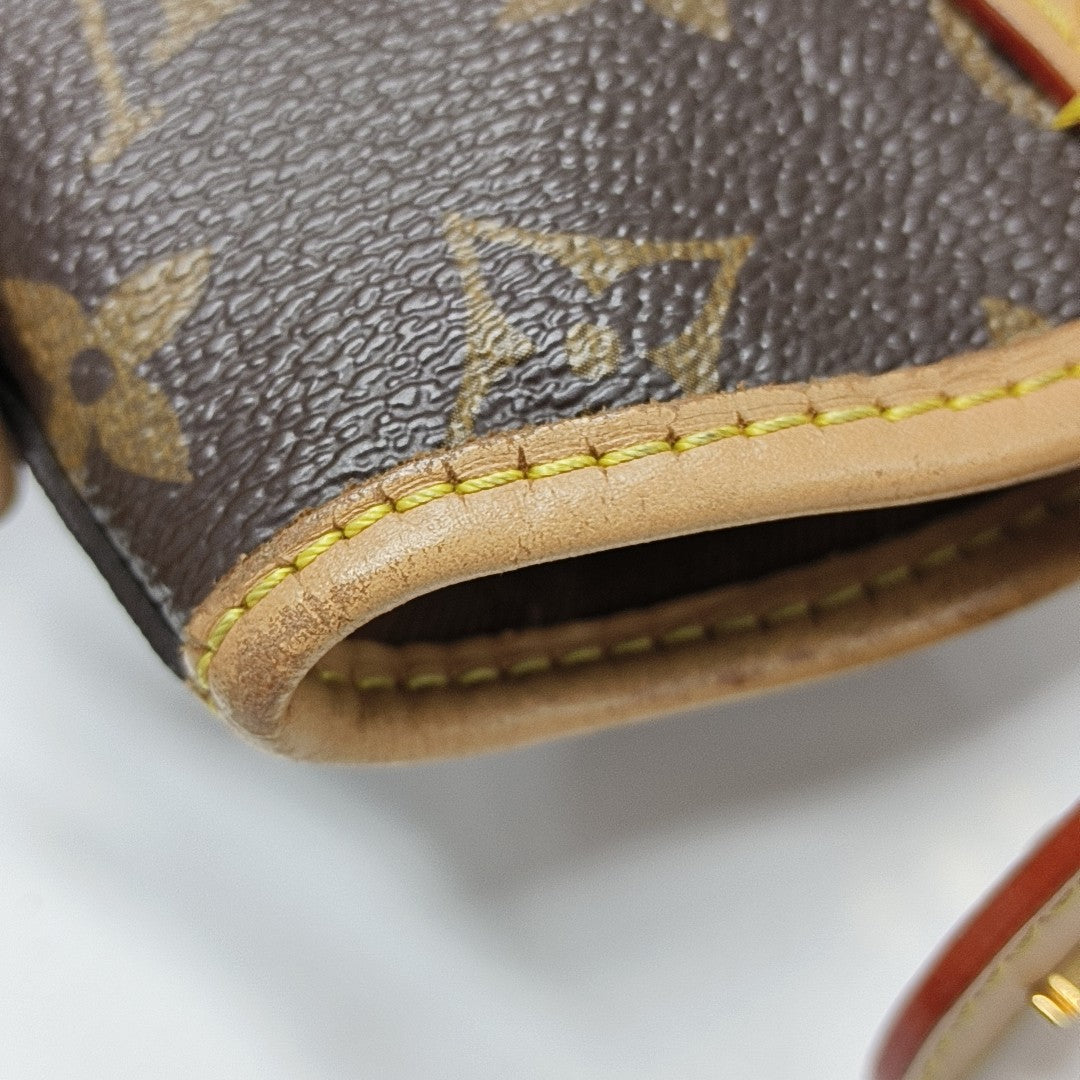 FOLD ME Monogram Coated Canvas Brown