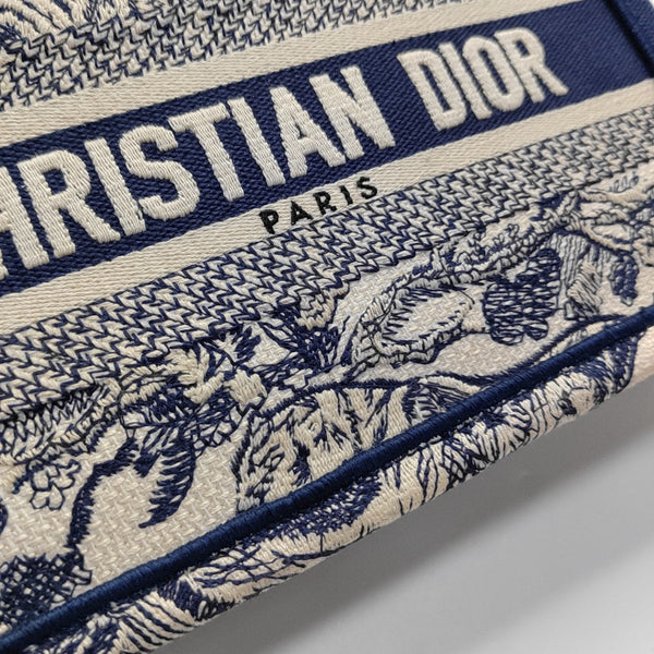 Authenticated pre-owned  Book Tote Mini Fabric Blue - Tote Bag at Looply
