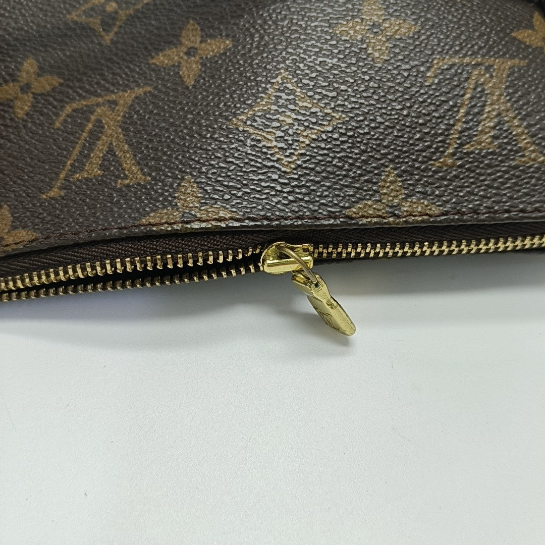 ACCESSOIRES Monogram Coated Canvas Brown