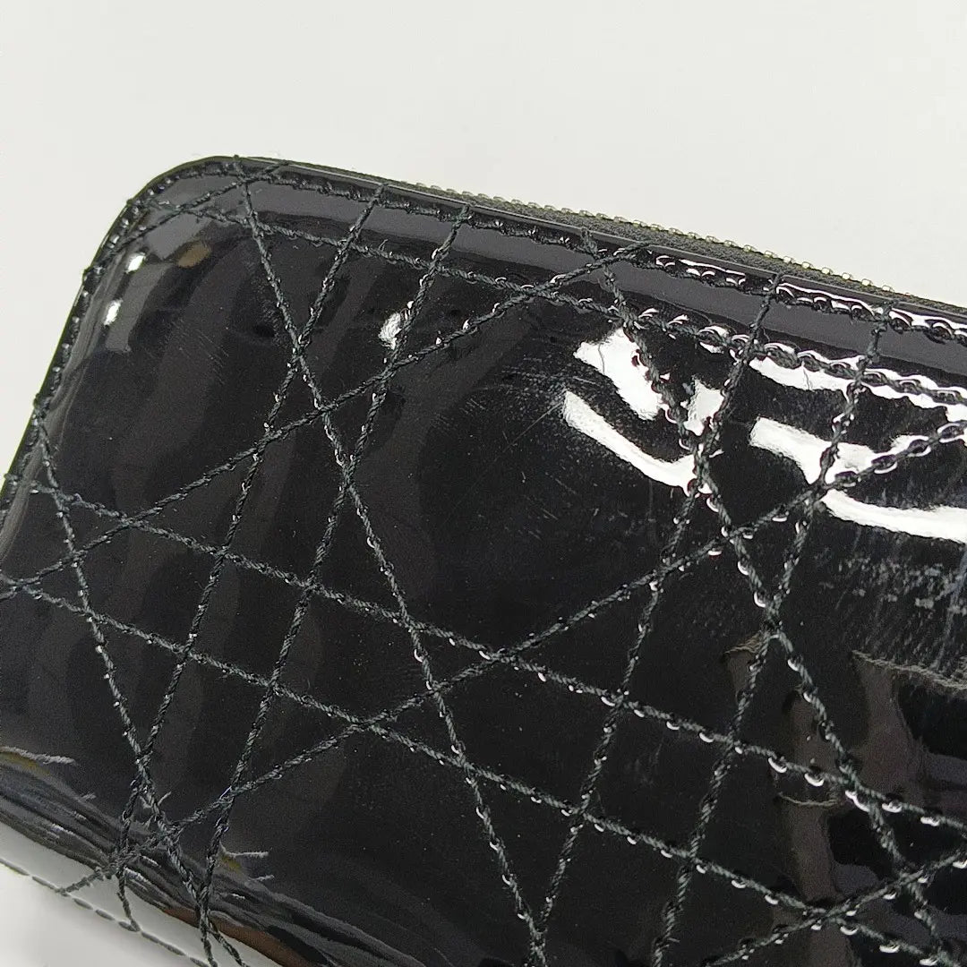Lady Dior Cannage Patent Leather Black