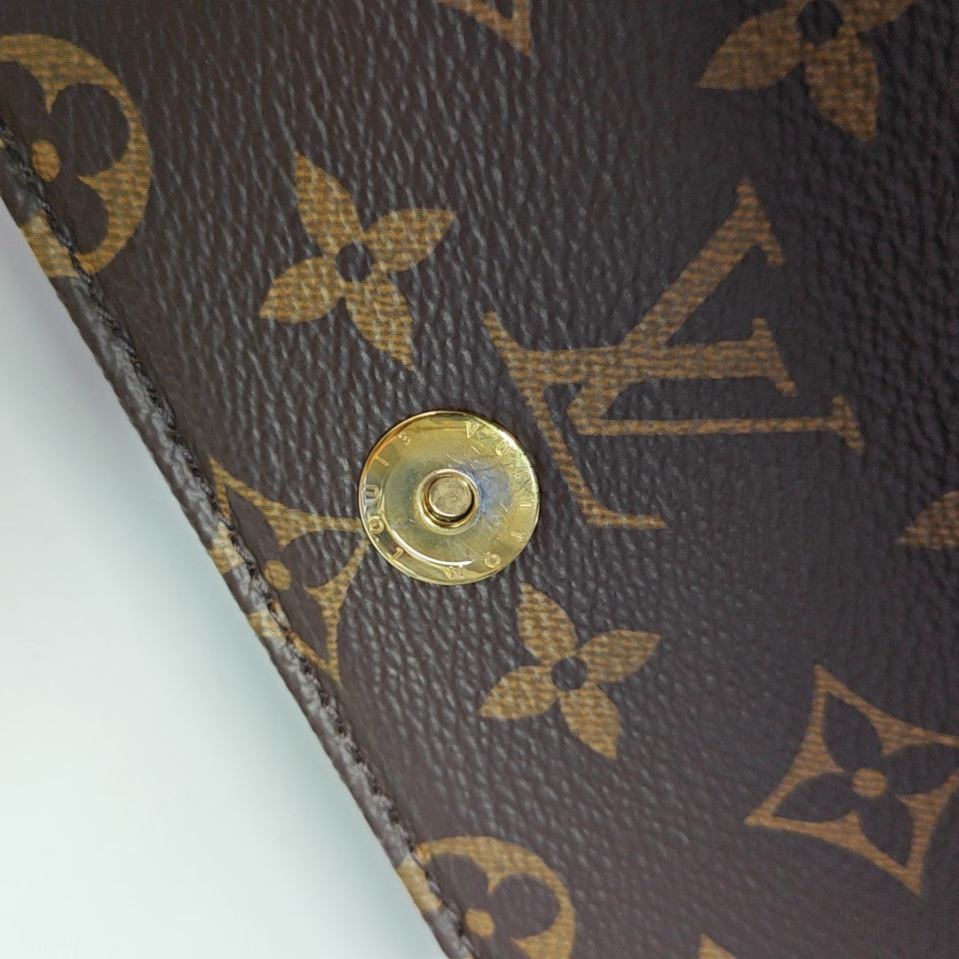 Lily Monogram Coated Canvas Brown