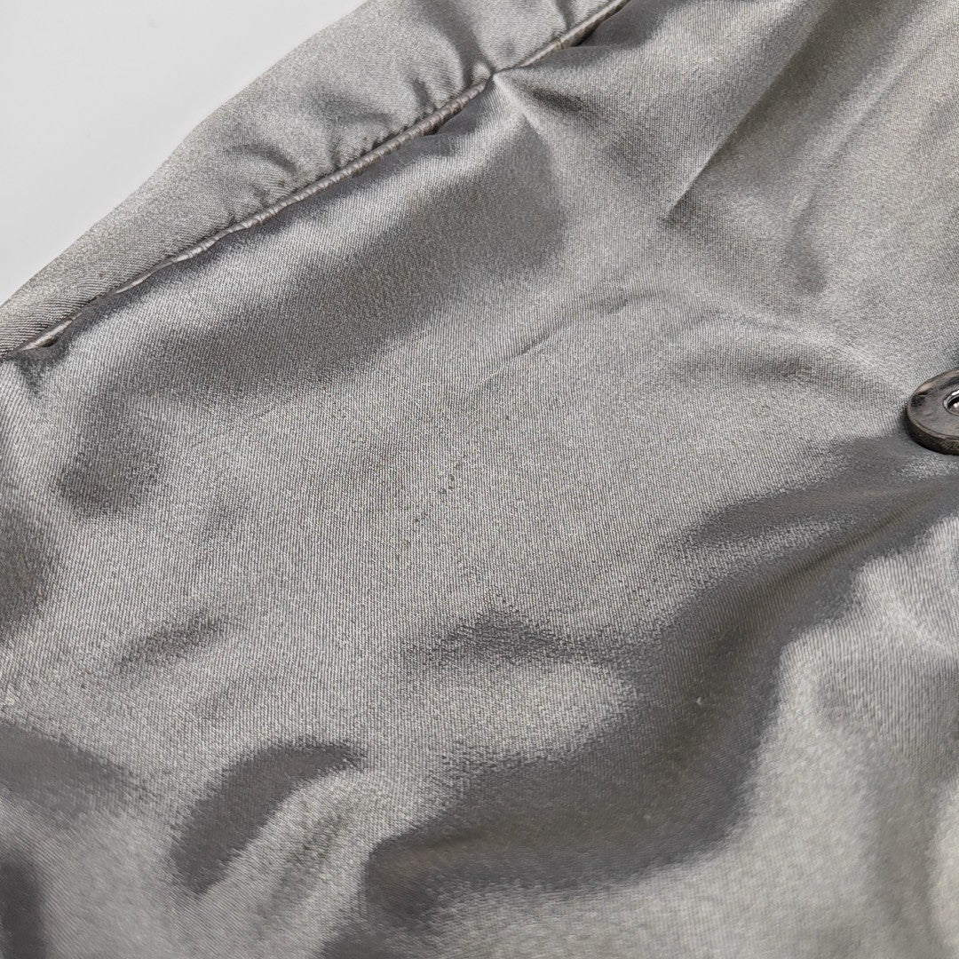 Nylon Shoulder Bag Silver