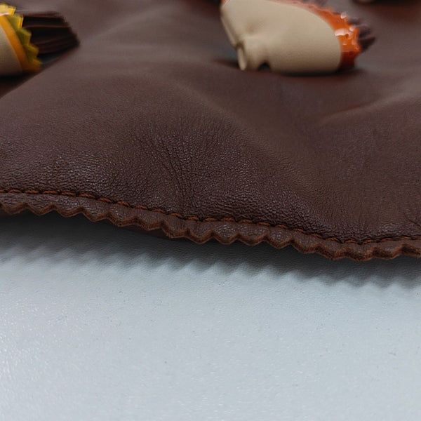 Lambskin Tote Bag Brown