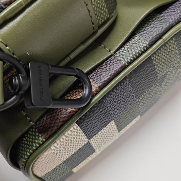 UTILITY Damier Coated Canvas Green