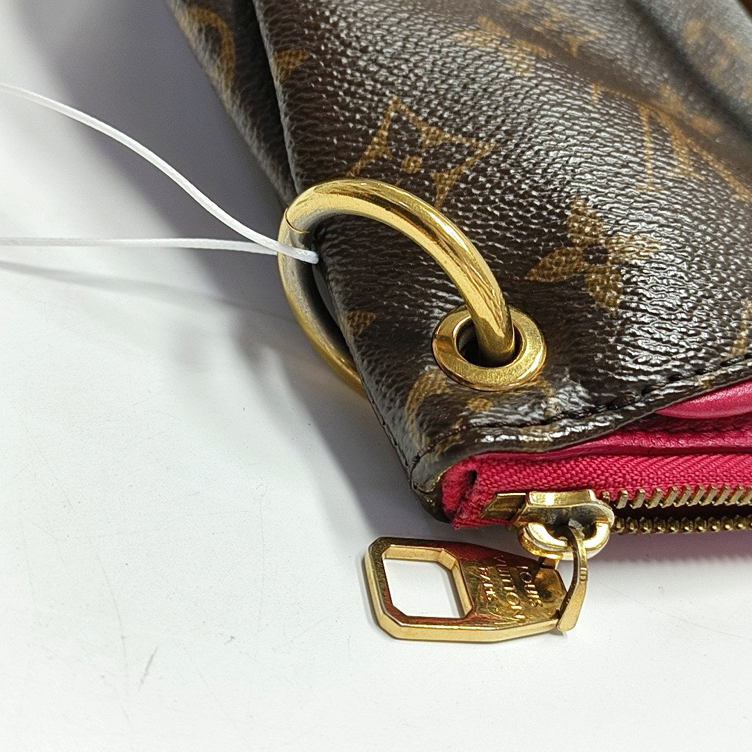 PALLAS MM Monogram Coated Canvas Brown