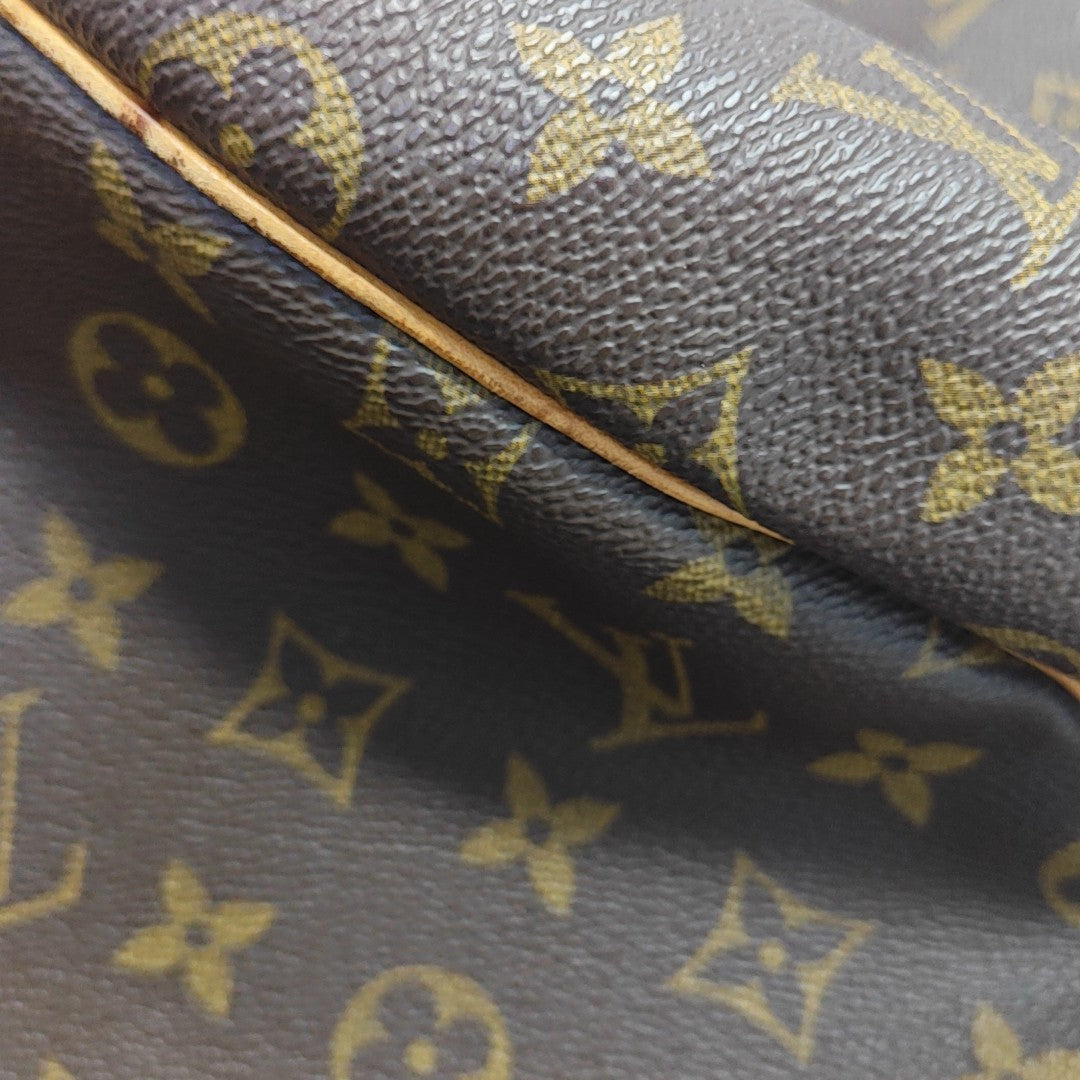 SAC SOUPLE 55 Monogram Coated Canvas Brown