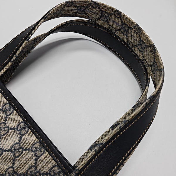 Monogram Coated Canvas Tote Bag Black