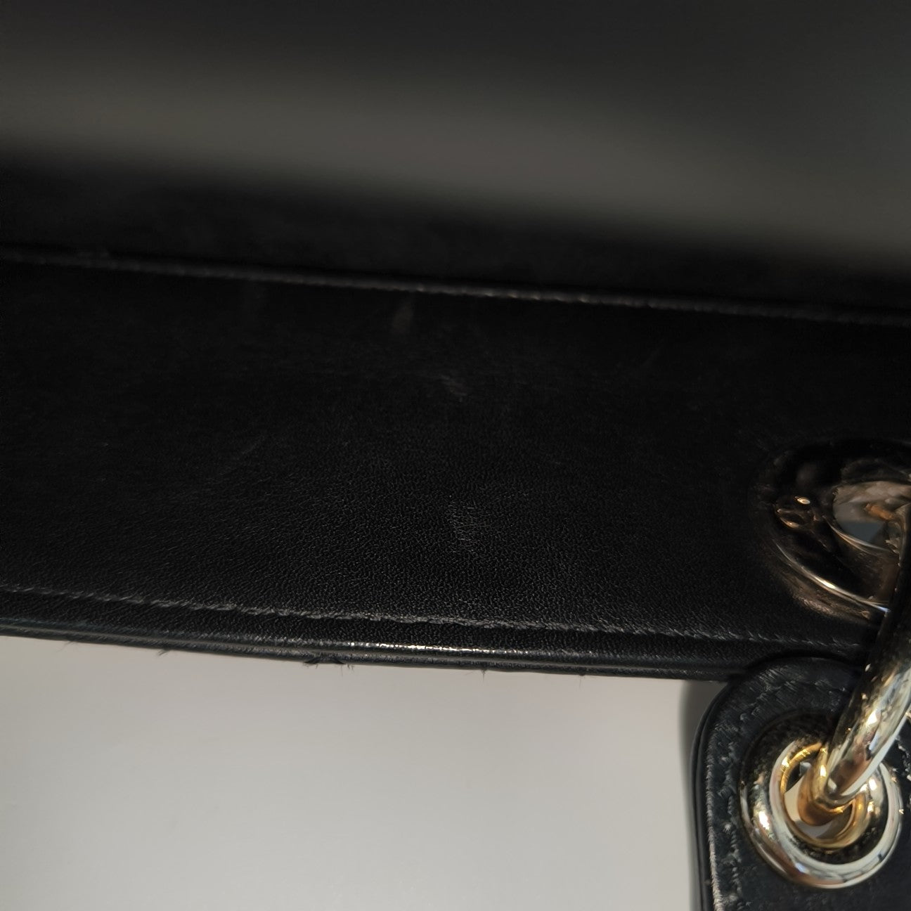 Lady Dior Medium Cannage Lambskin Black