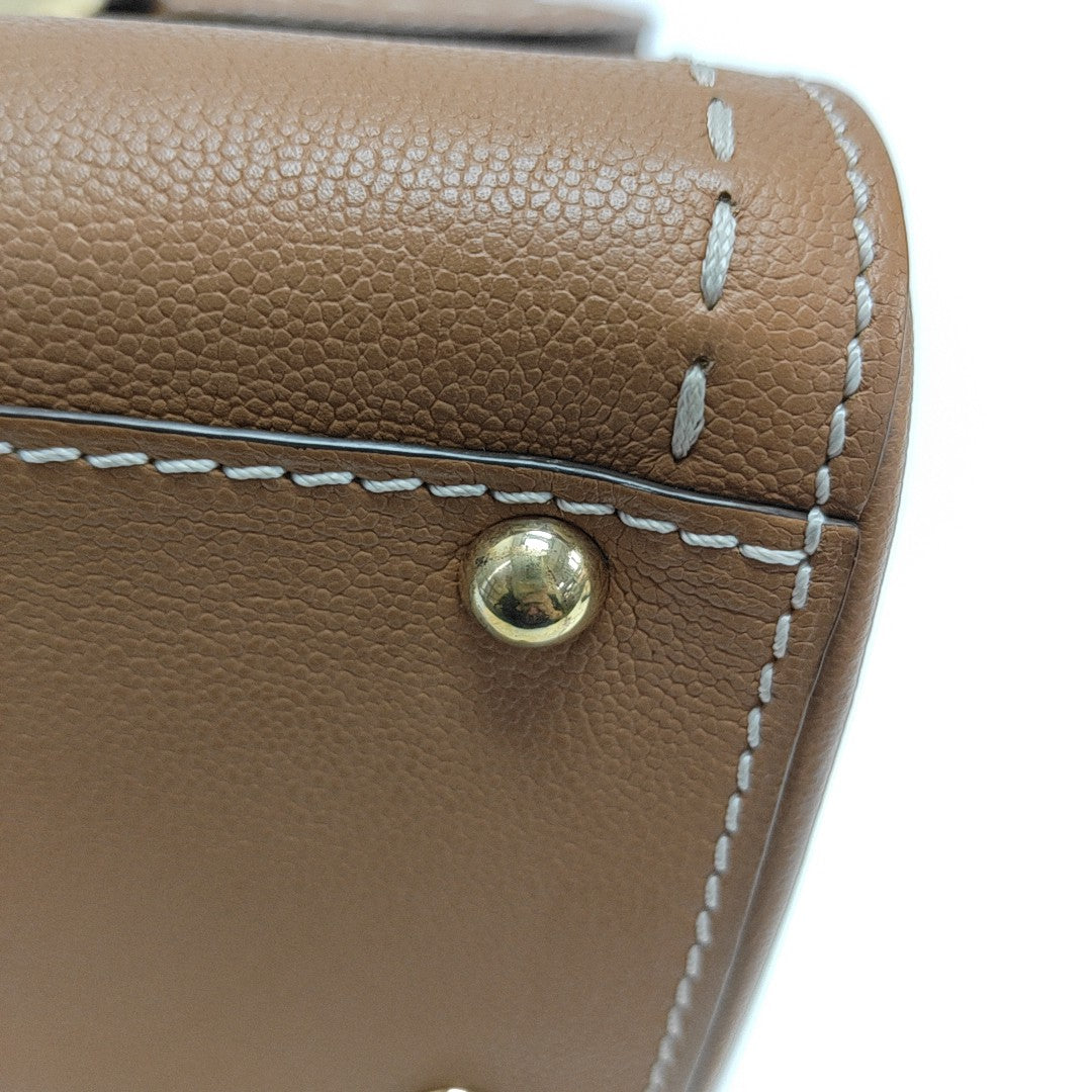 Brillant Mini Calfskin Brown