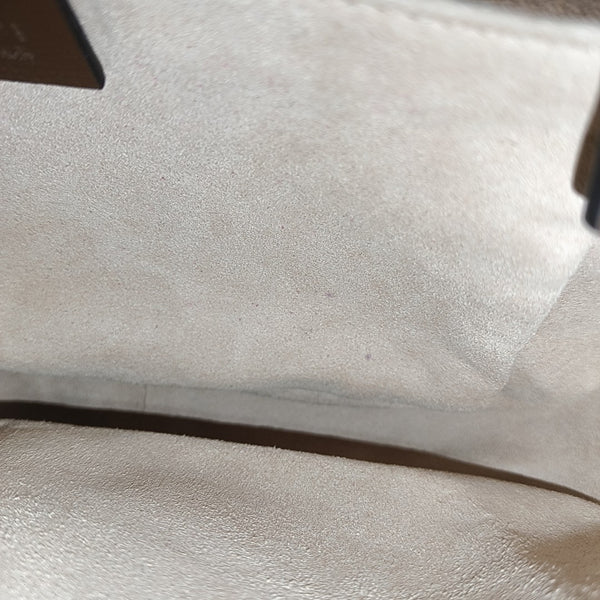 Horsebit 1955 Medium Monogram Coated Canvas Beige