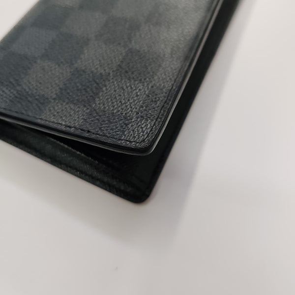 BRAZZA Damier Graphite Coated Canvas Black Wallet