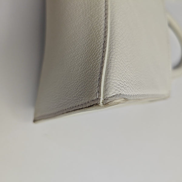 Hourglass S Calfskin White
