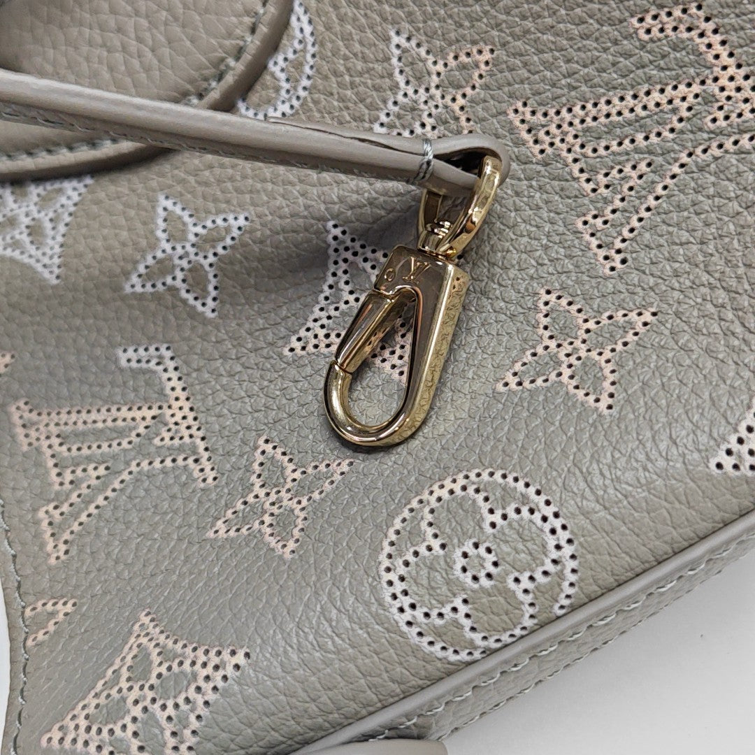 BLOSSOM PM Monogram Calfskin Gray