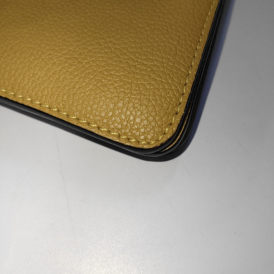 Faye Medium Calfskin Yellow