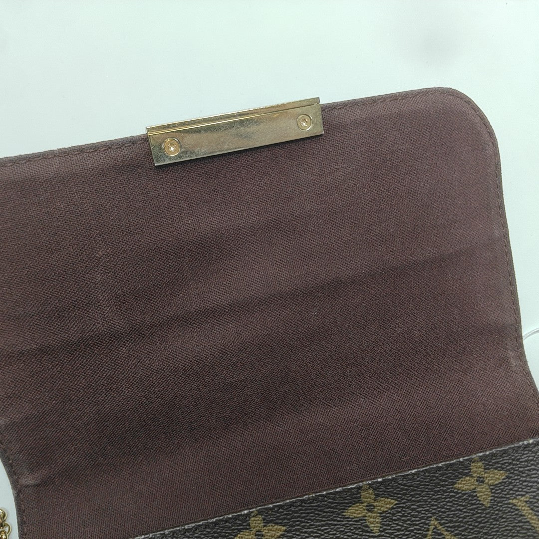 FAVORITE PM Monogram Coated Canvas Brown