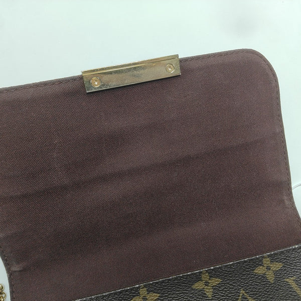 FAVORITE PM Monogram Coated Canvas Brown