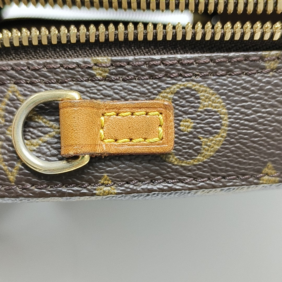 SPONTINI Monogram Coated Canvas Brown