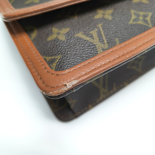 DAME Monogram Coated Canvas Brown