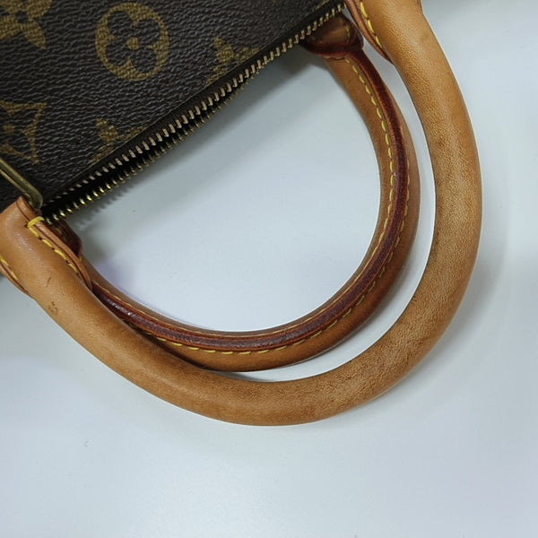 SPEEDY 30 Monogram Coated Canvas Brown