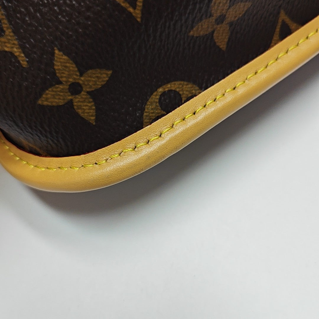 DIANE Monogram Coated Canvas Brown