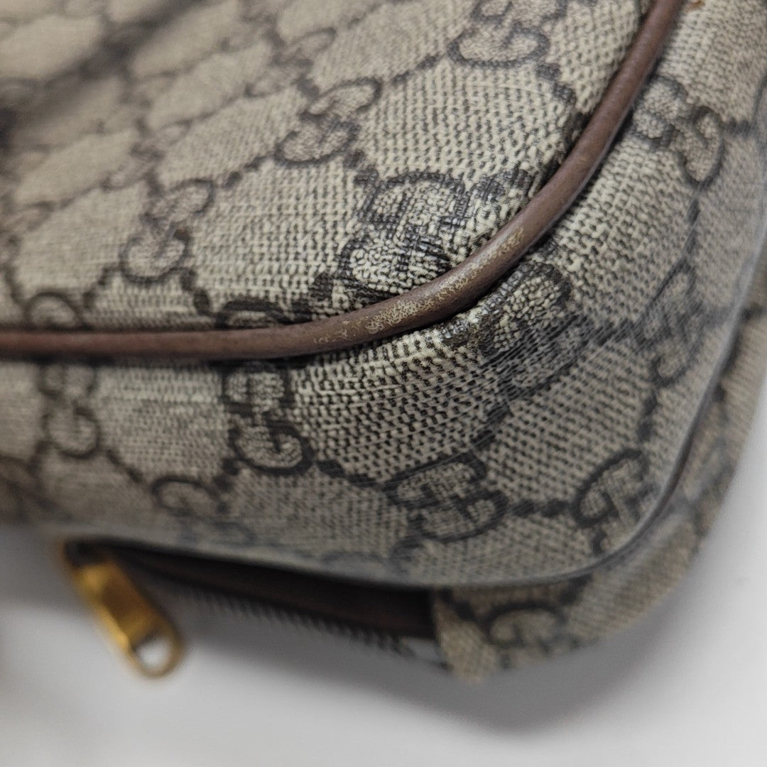 Neo Vintage Mini Monogram Coated Canvas Brown
