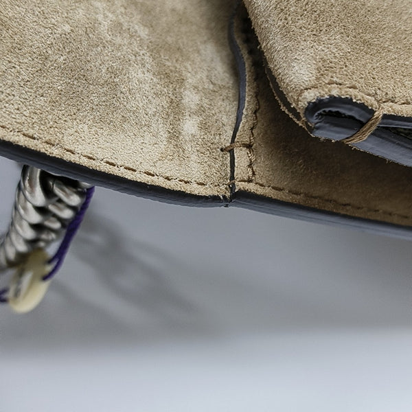 Dionysus Mini Monogram Coated Canvas Beige