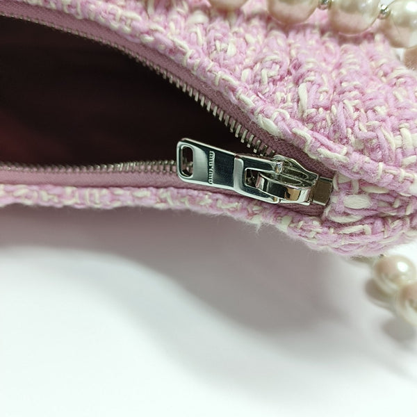 Fabric Crossbody Bag Pink