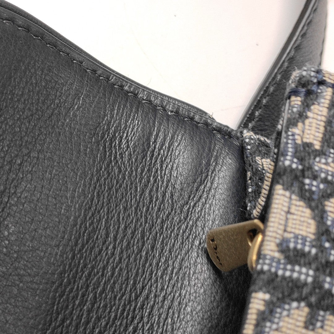 Saddle Mini Oblique Canvas Blue