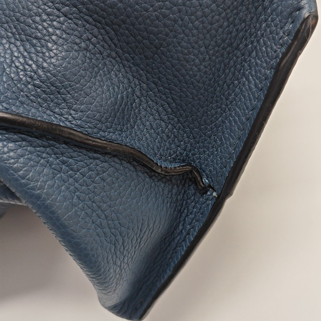 Calfskin Crossbody Bag Blue