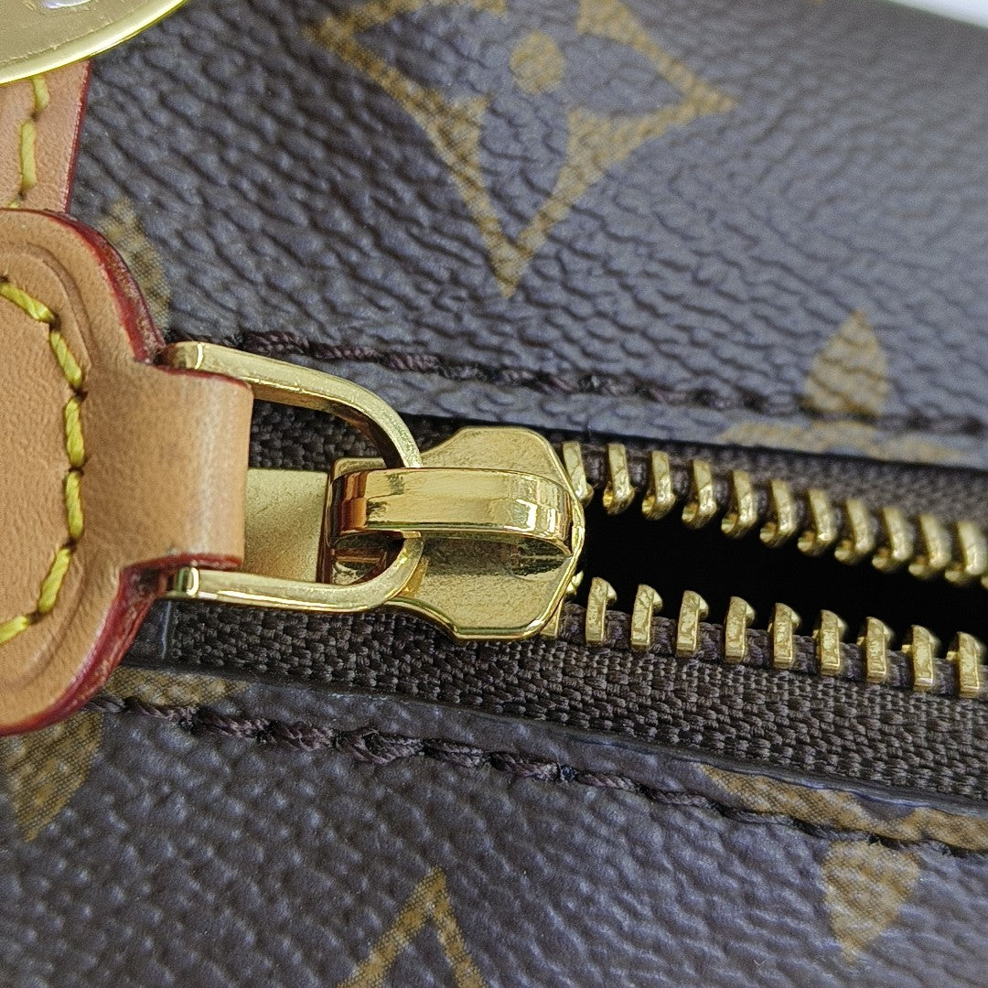 SIDE TRUNK MM Monogram Coated Canvas Brown