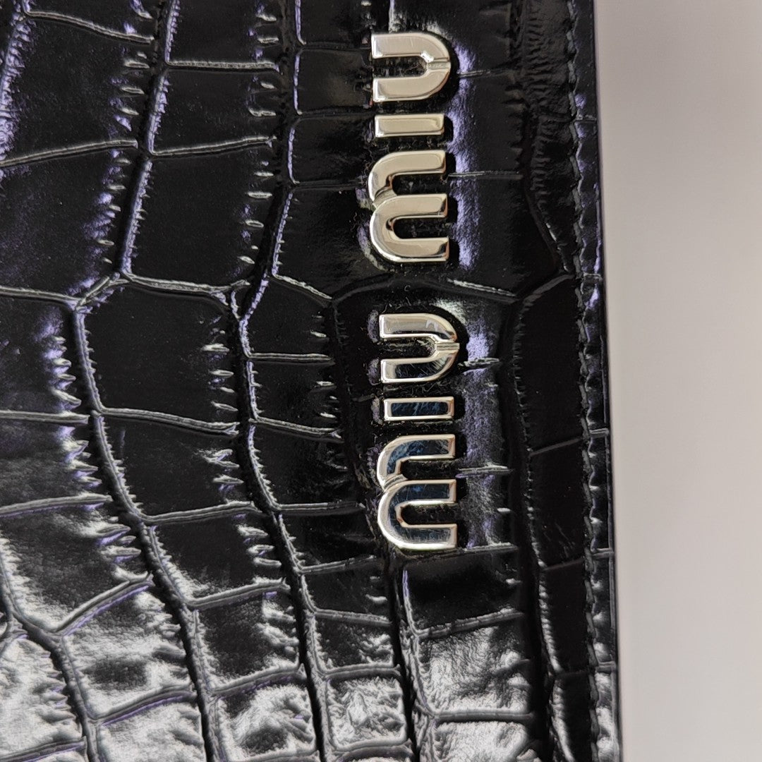 Calfskin Top Handle Bag Black