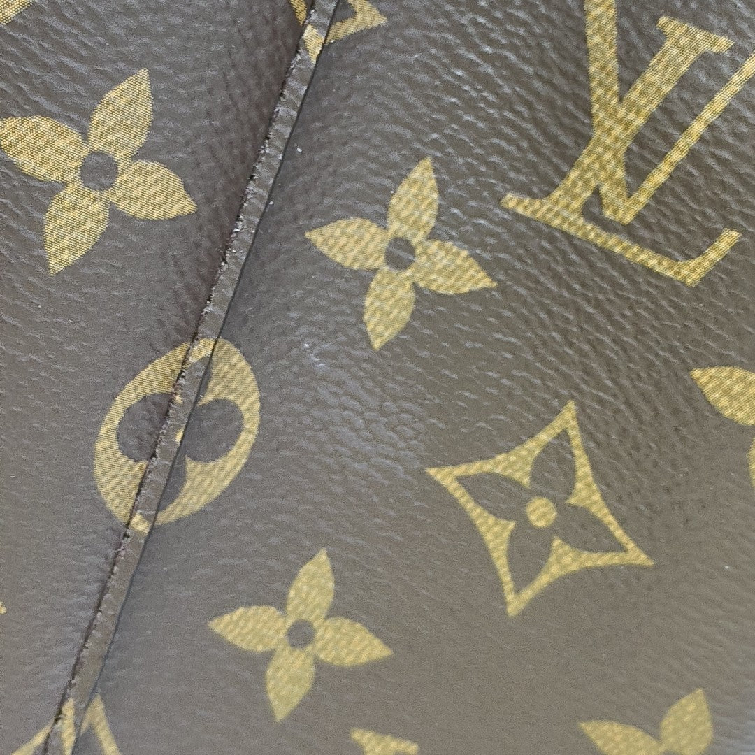NÉONOÉ MM Lona Revestida Monogram Marrón