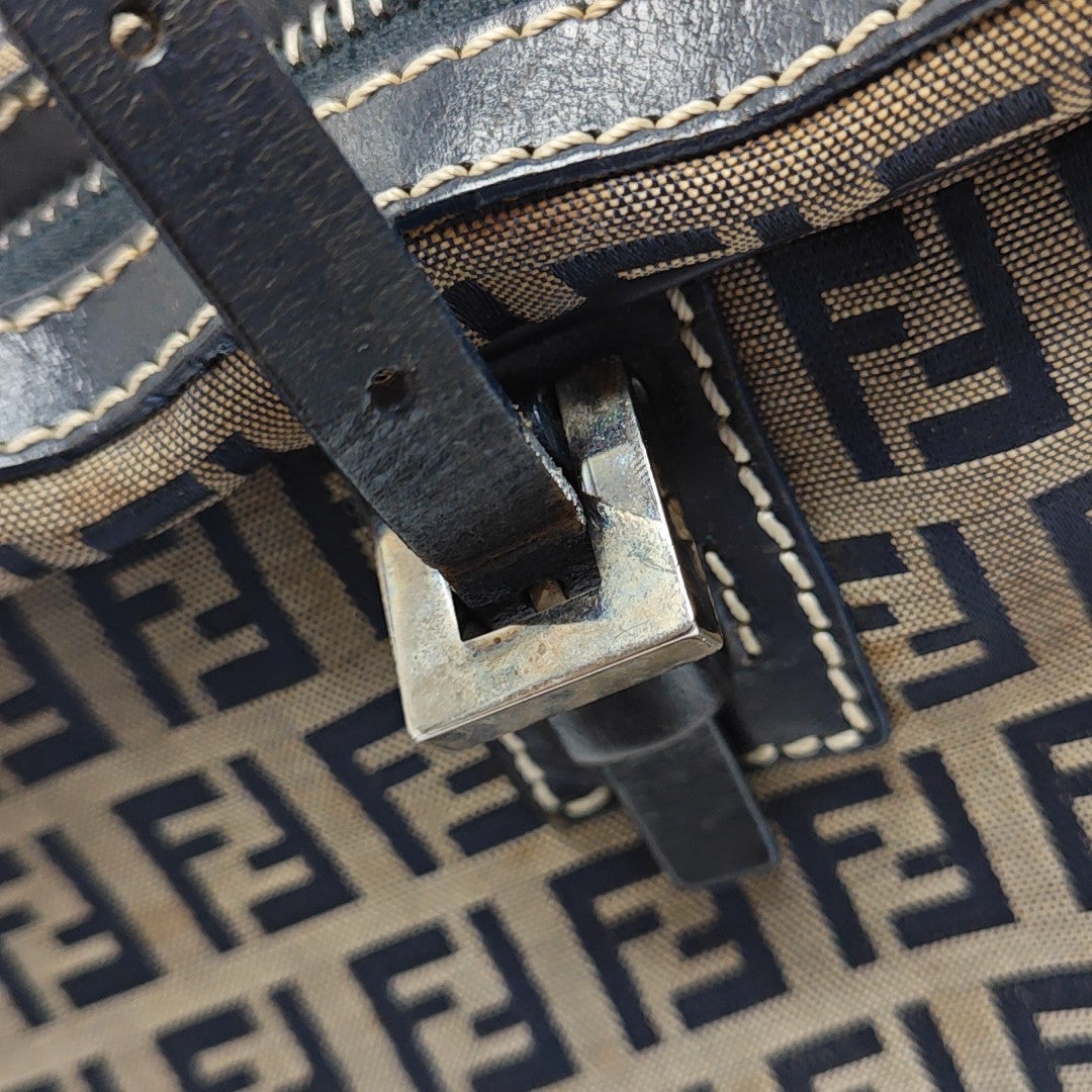 Canvas Top Handle Bag Blue