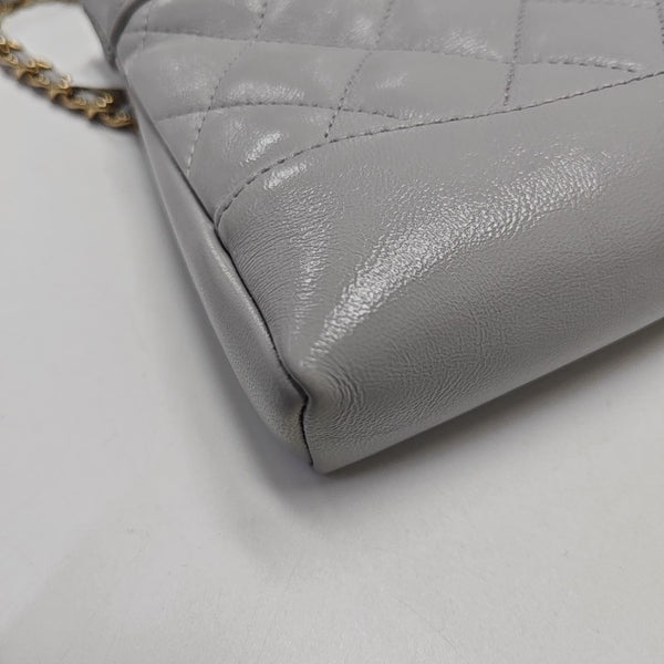 CHANEL 31 Mini Quilted Lambskin Gray