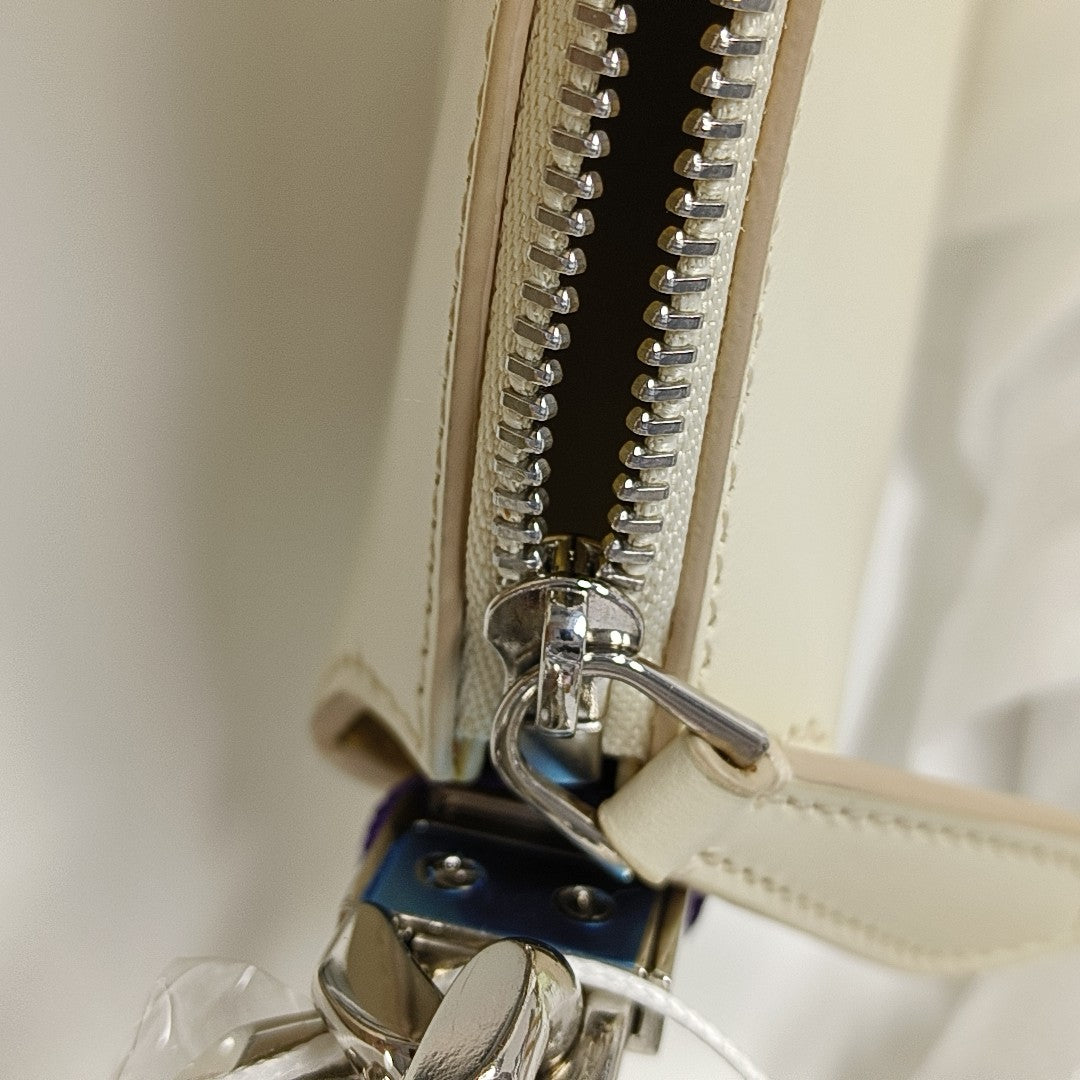 Olympia Mini Calfskin White