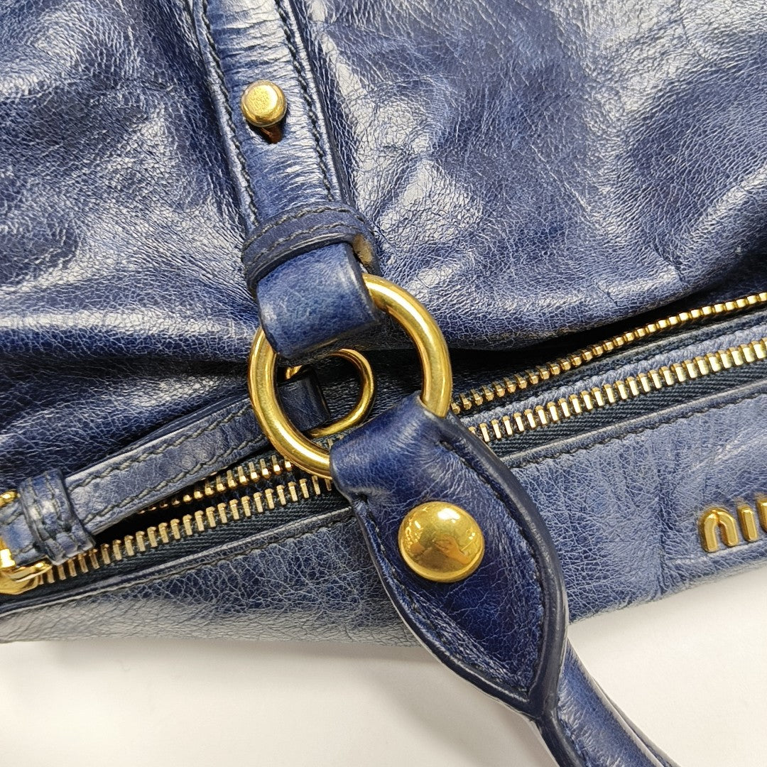 Bow Calfskin Blue