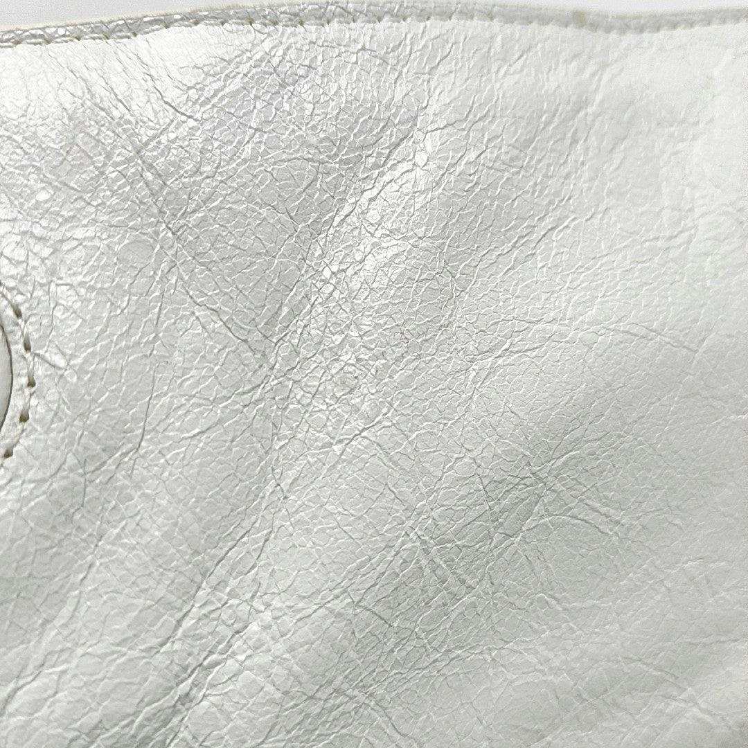Authenticated pre-owned  Le Cagole XS Lambskin White - Shoulder Bag at Looply