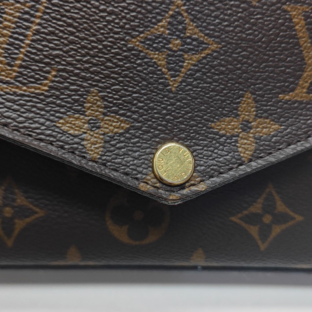 FÉLICIE Monogram Coated Canvas Brown