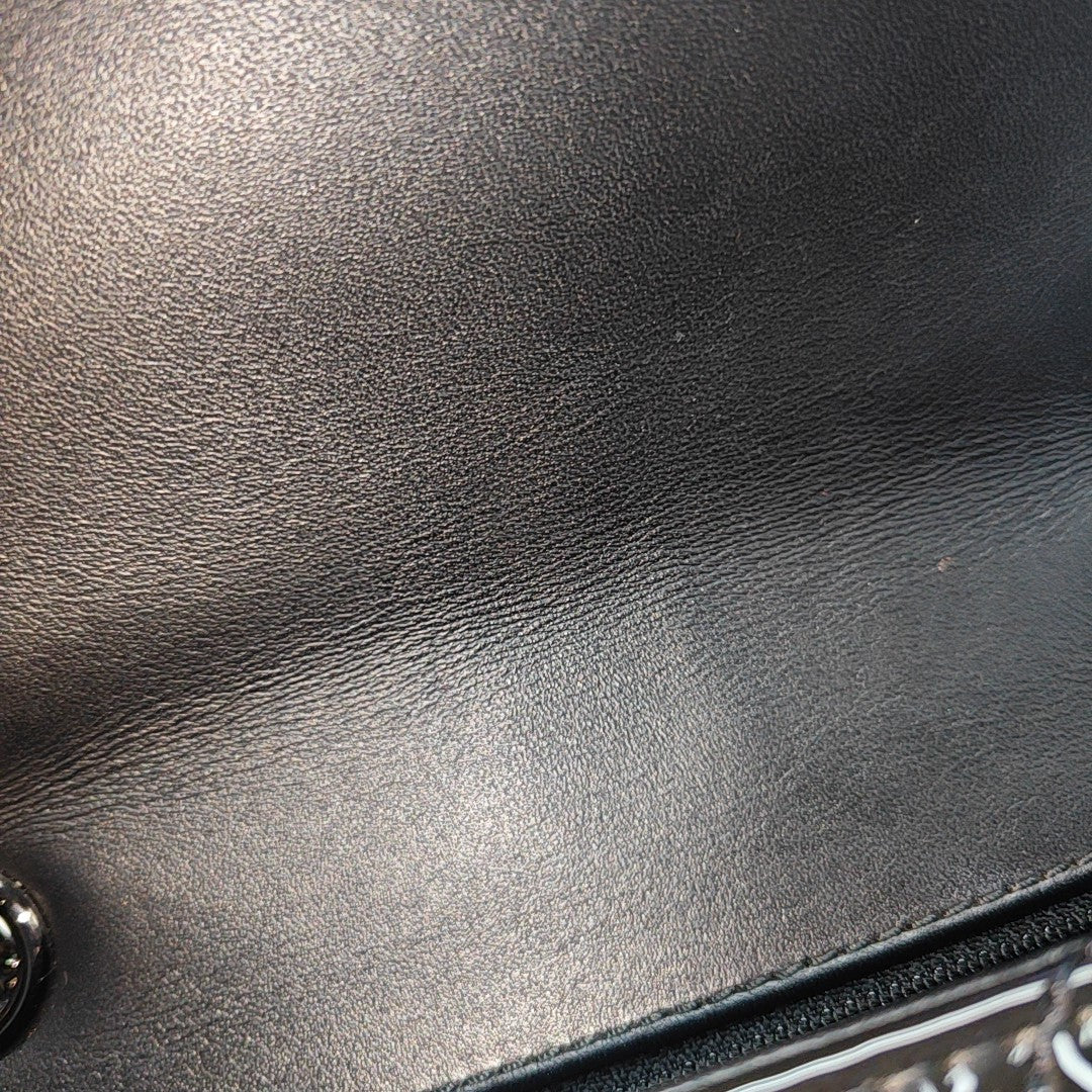 2.55 224 (mini) Quilted Patent Calfskin Black