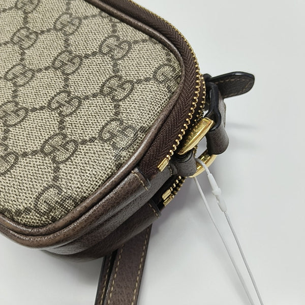 Ophidia Mini Monogram Coated Canvas Beige