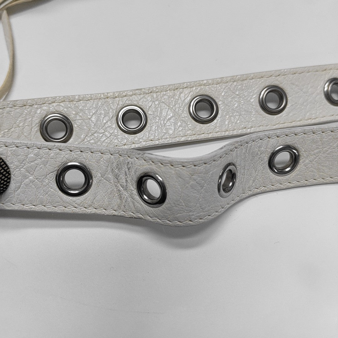 Le Cagole Mini Calfskin White