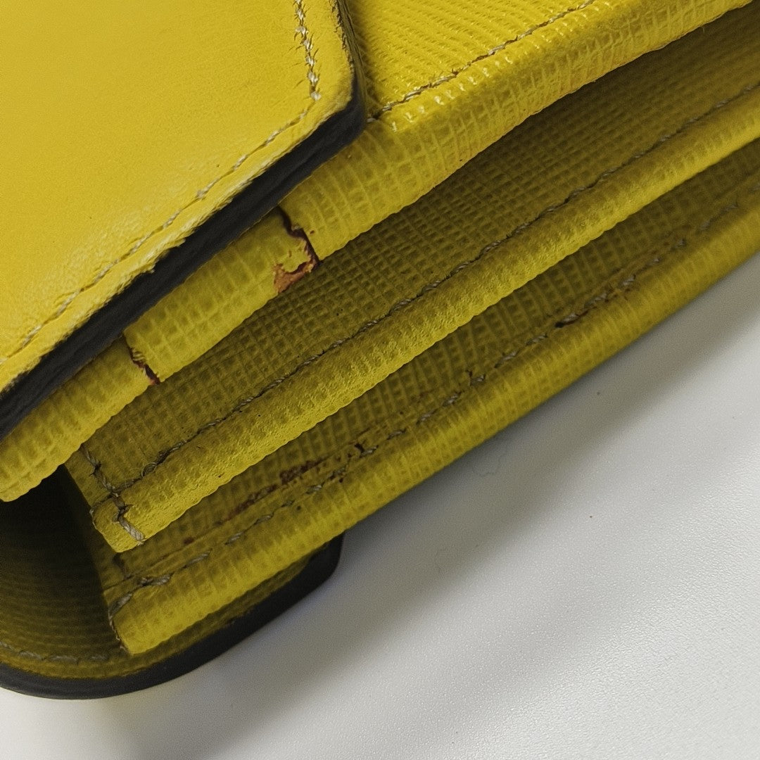 Calfskin Wallet Yellow
