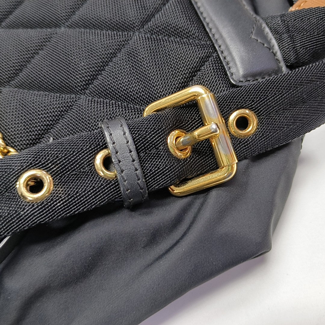 The Rucksack Medium Nylon Black