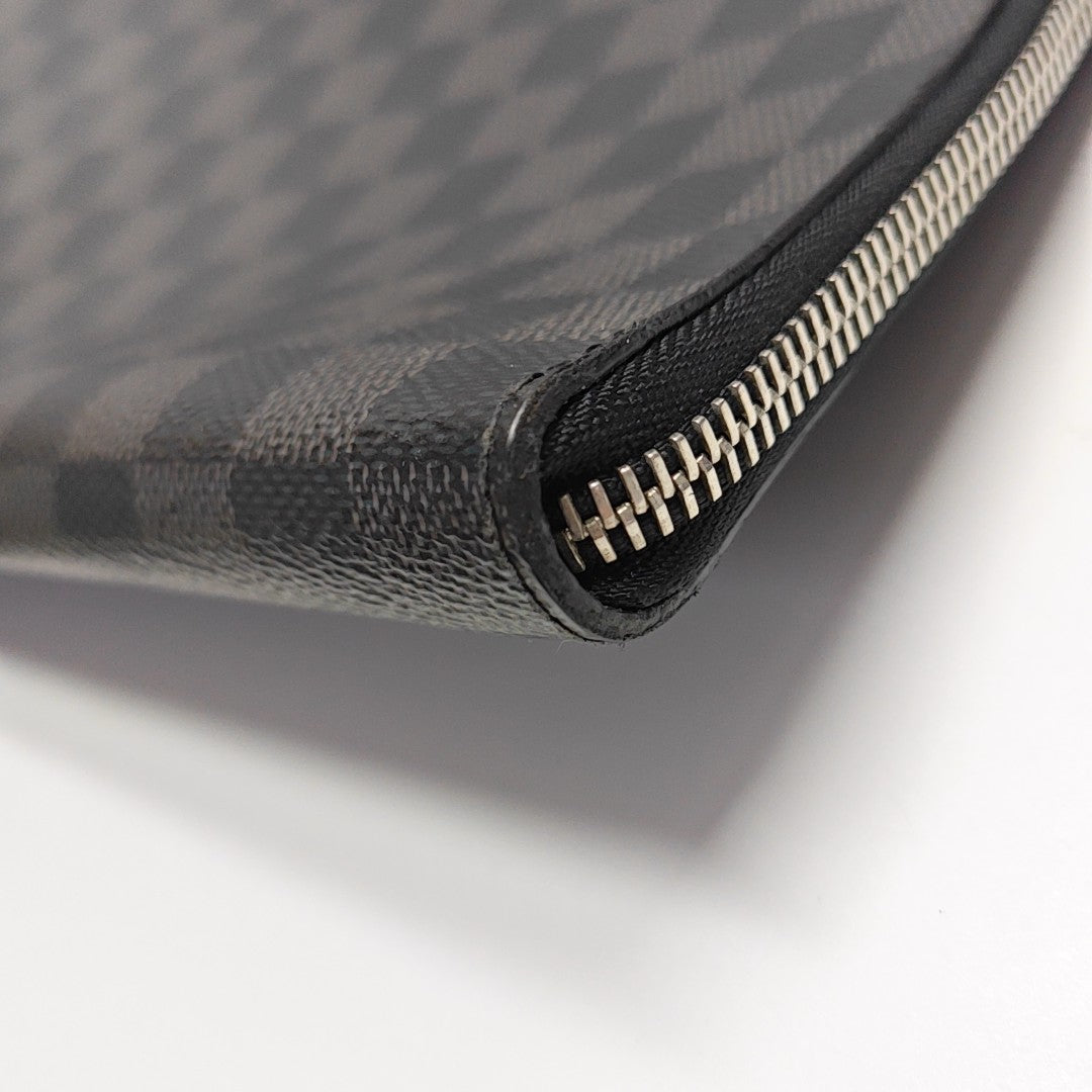 JOUR GM Damier Graphite Coated Canvas Gray