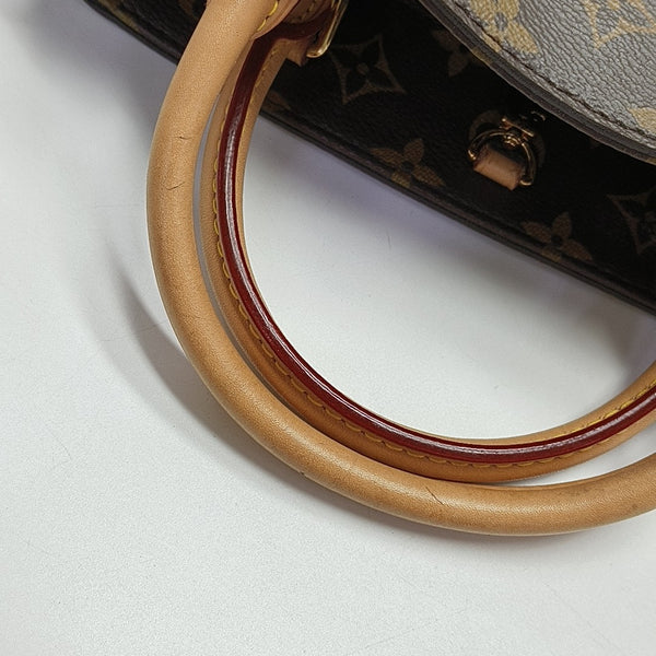 MONTAIGNE BB Monogram Coated Canvas Brown