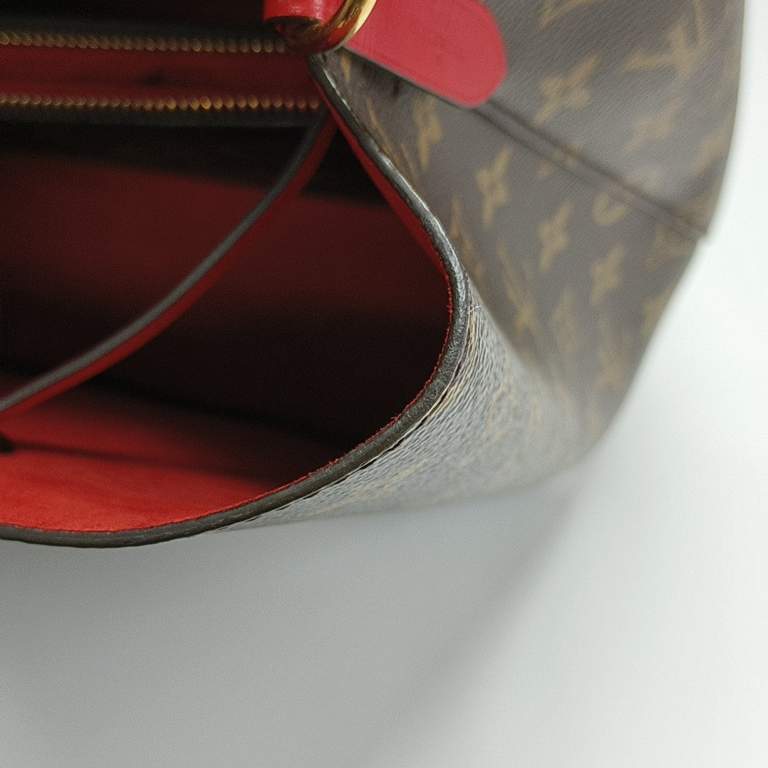 NÉONOÉ MM Monogram Coated Canvas Brown