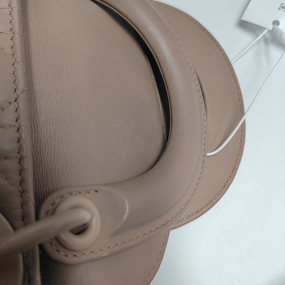 Lady Dior Mini Cannage Calfskin Beige