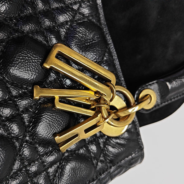 Lady Dior Small Cannage Lambskin Black