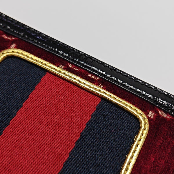 Sylvie Small Monogram Velvet Red
