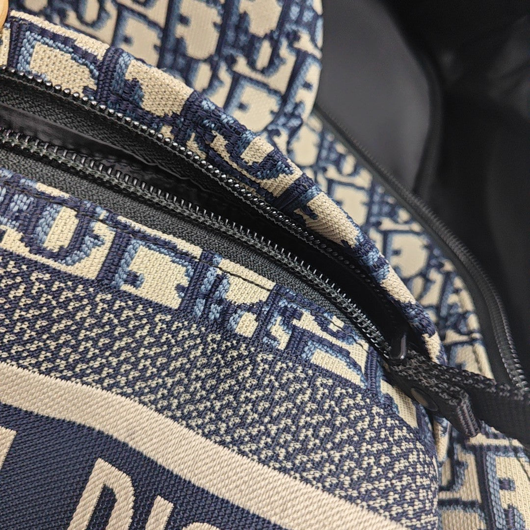 Diortravel Oblique Canvas Blue